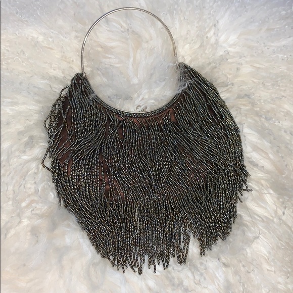 ARDEN B. BEADED EVENING BAG WITH BRACELET HANDLE - Picture 2 of 4